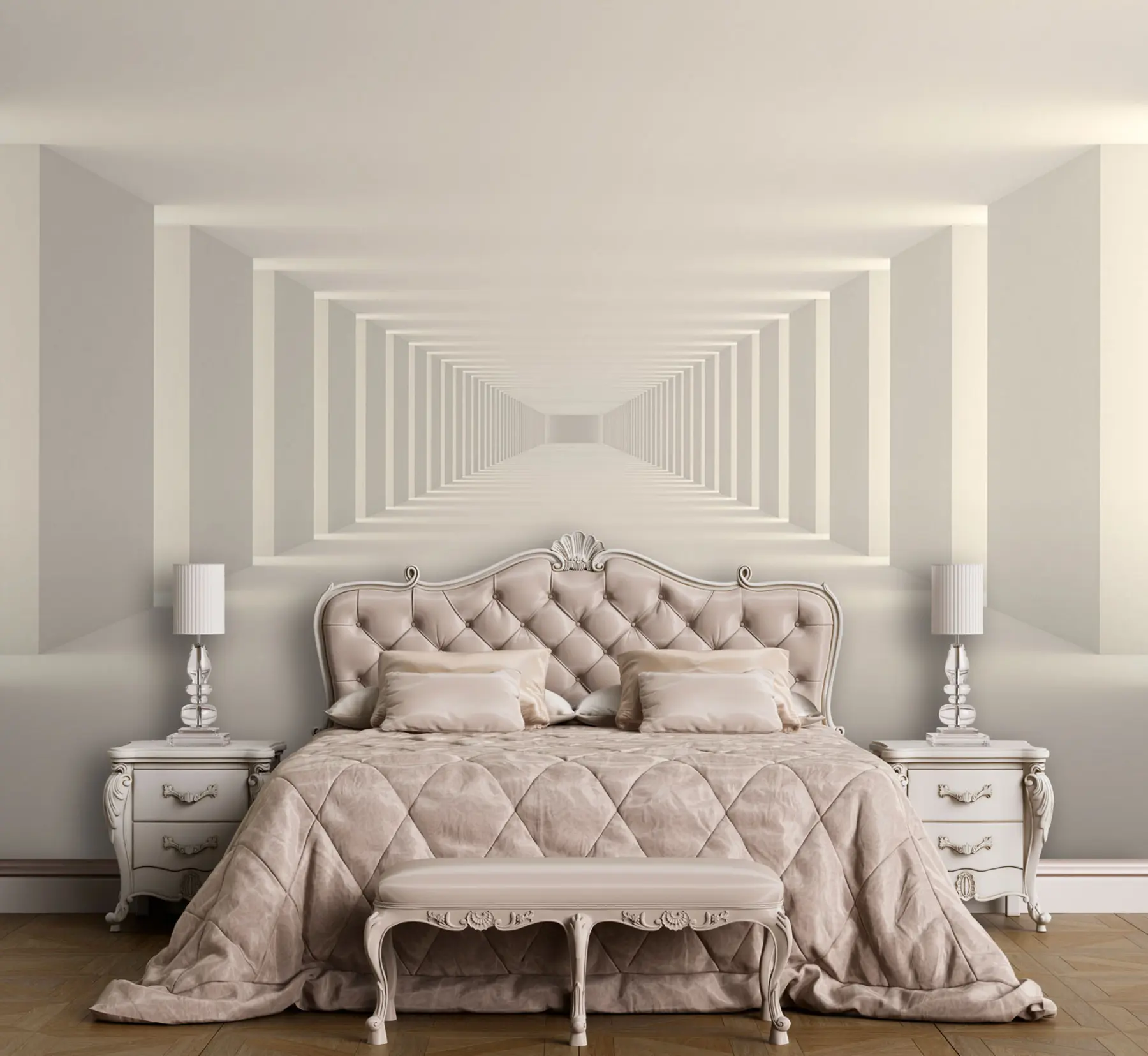 Fotobehang Witte lege lichte kamer u95066