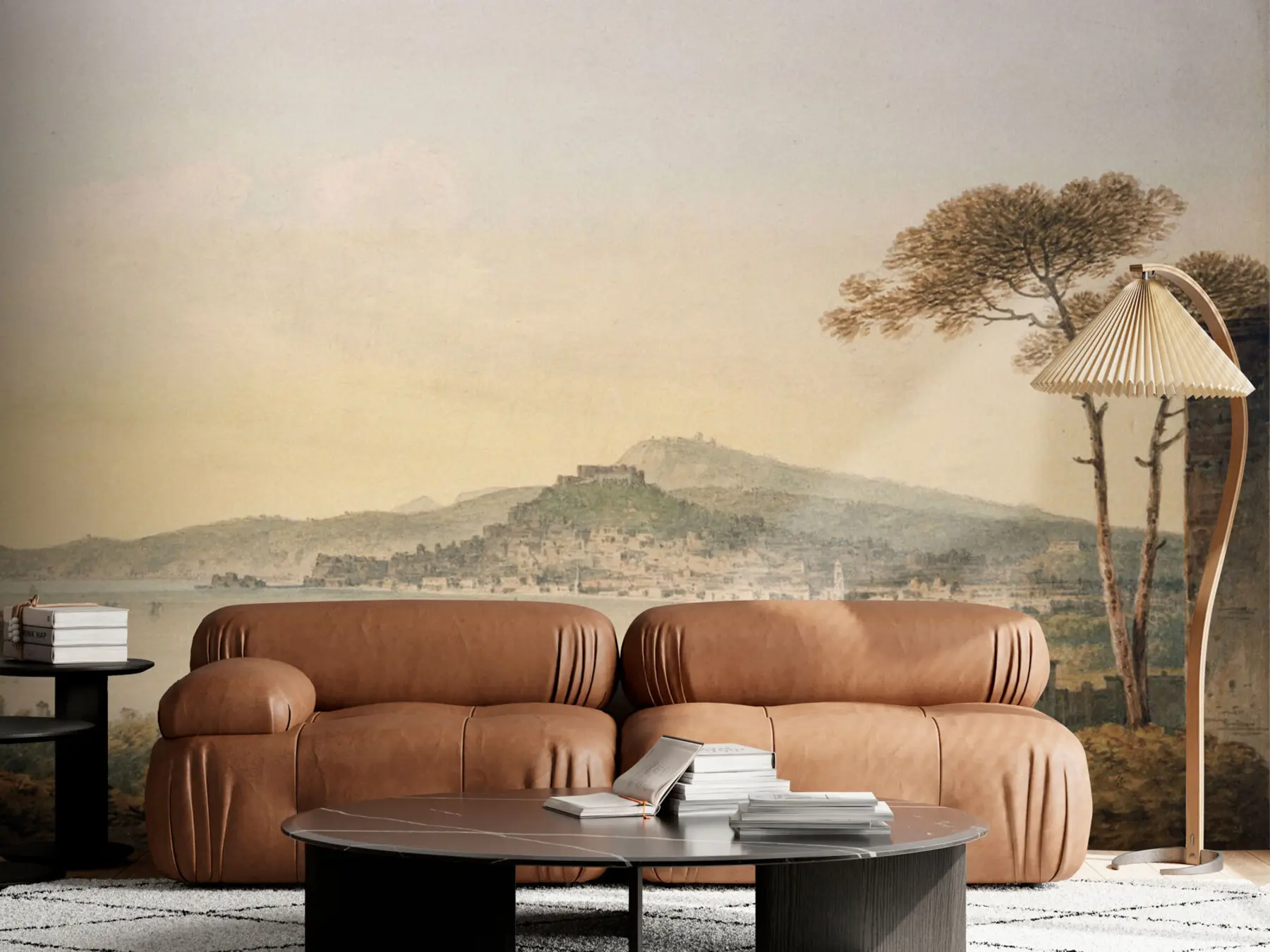 Fotobehang Uitzicht op de stad Napels u95155