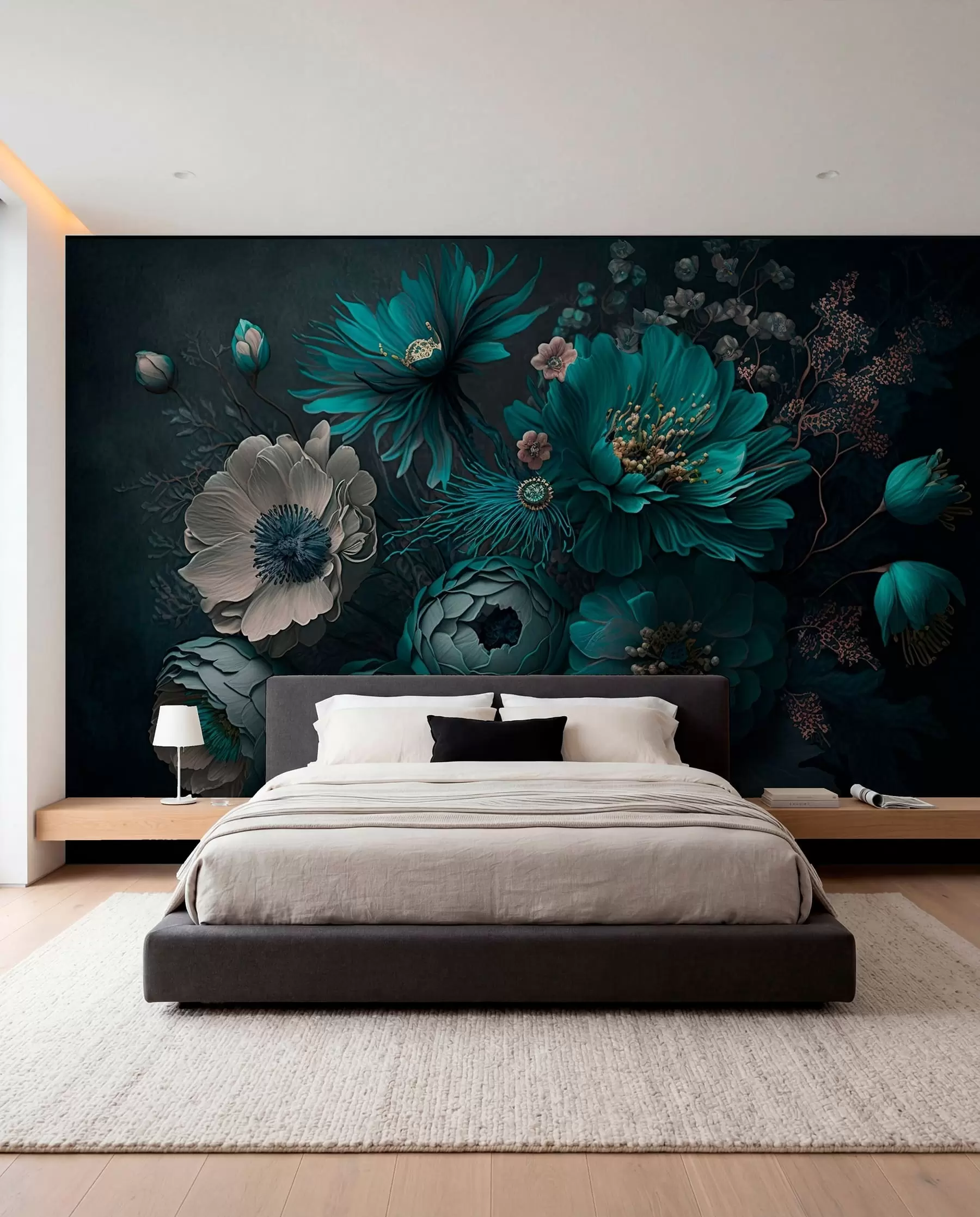 Fotobehang ochtend bloemen u75405