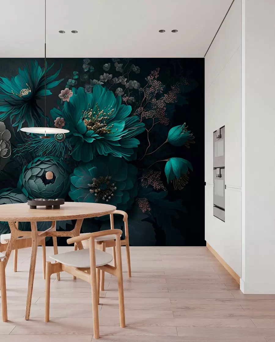 Fotobehang ochtend bloemen u75405