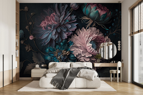 Fotobehang maan kleur, Fotobehang bloemen, u75404 : Uwalls.nl