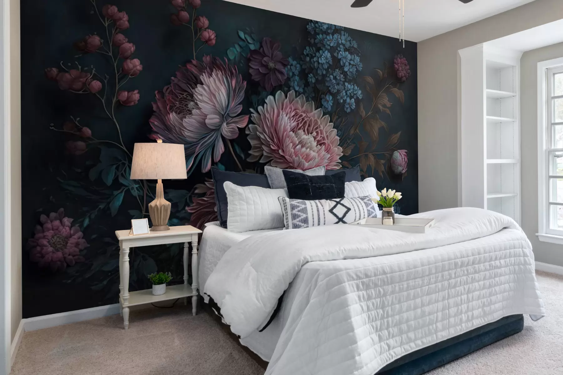 Fotobehang Asters nachtdieren u75407