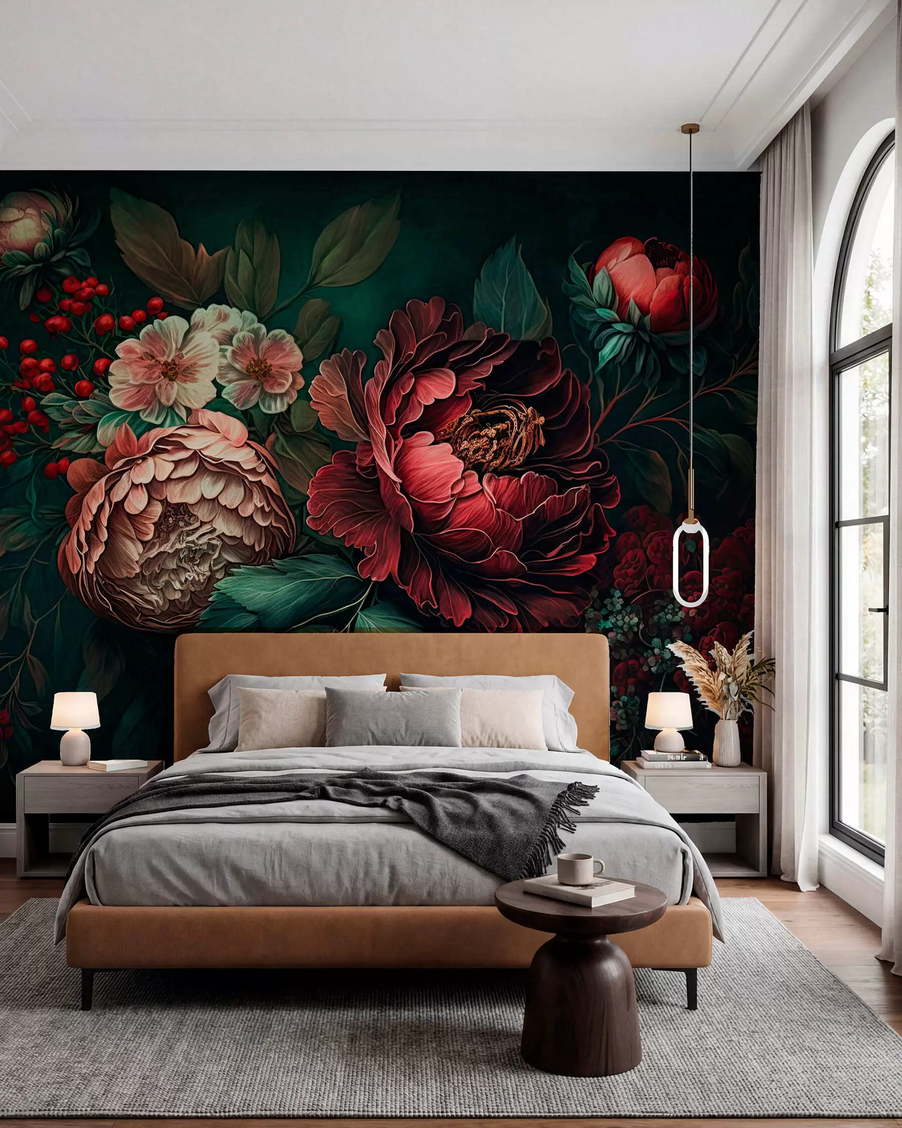 Fotobehang Avond tuin u75412