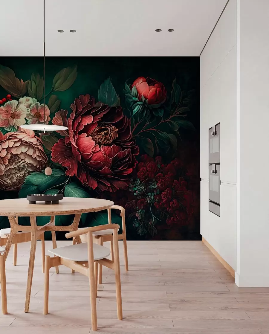 Fotobehang Avond tuin u75412