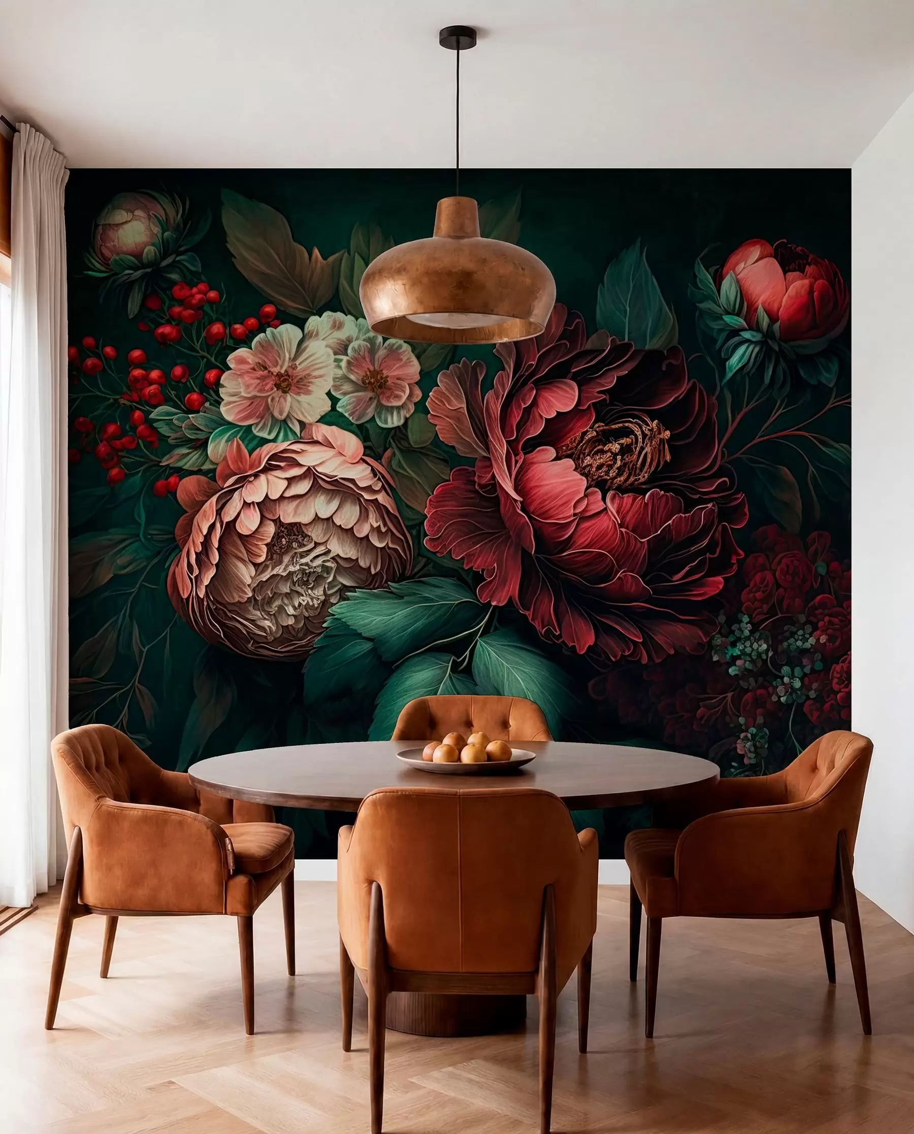 Fotobehang Avond tuin u75412