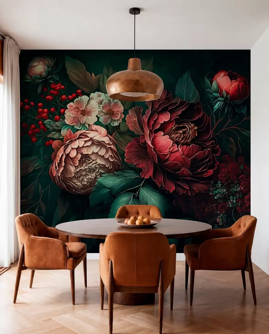 Fotobehang Avond tuin u75412