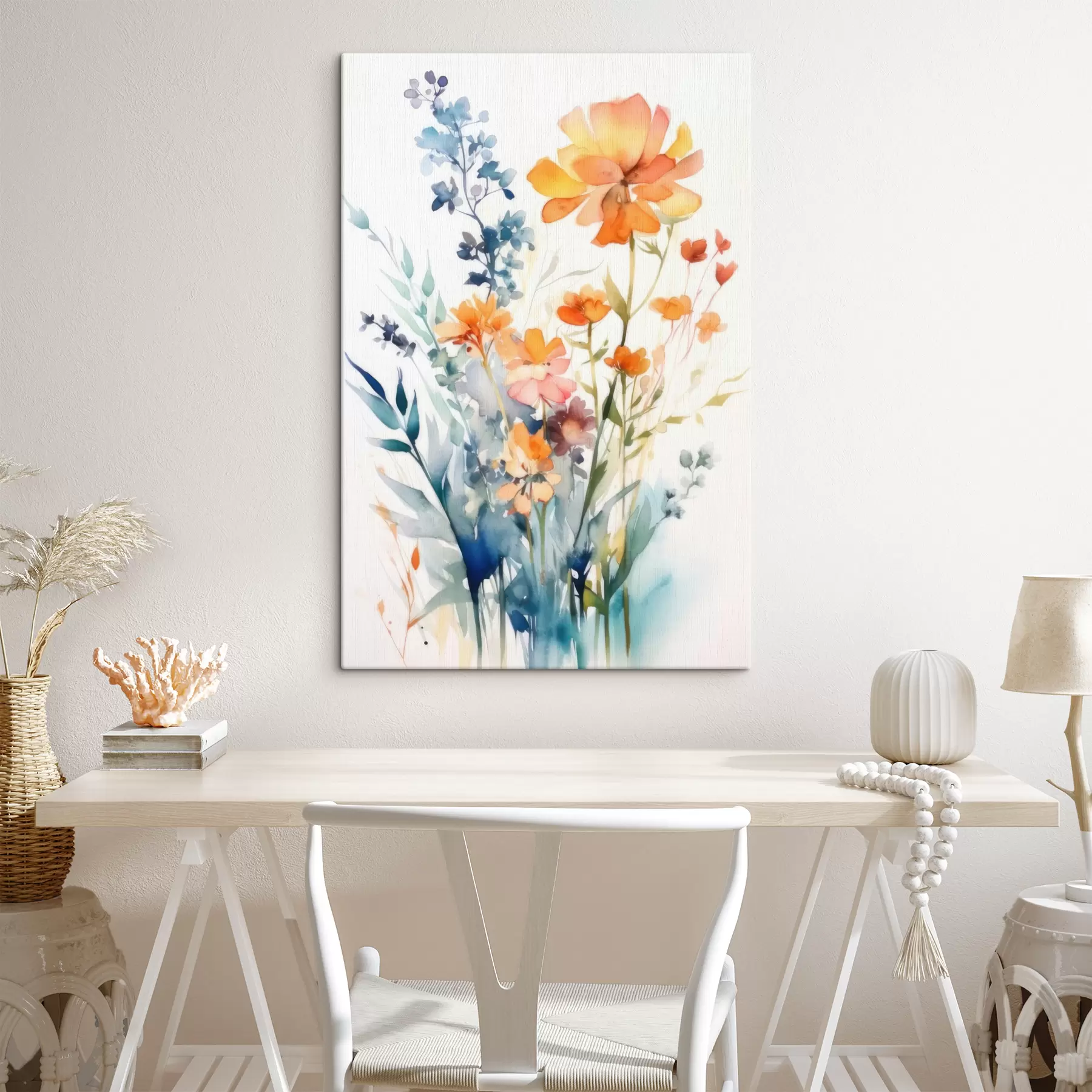  Schilderijen Delicate aquarel bloemen s33645