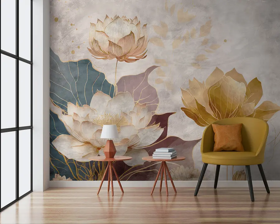 Fotobehang Mooie grote bloemen u95418