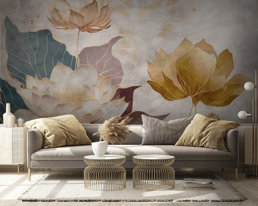 Fotobehang Mooie grote bloemen u95418