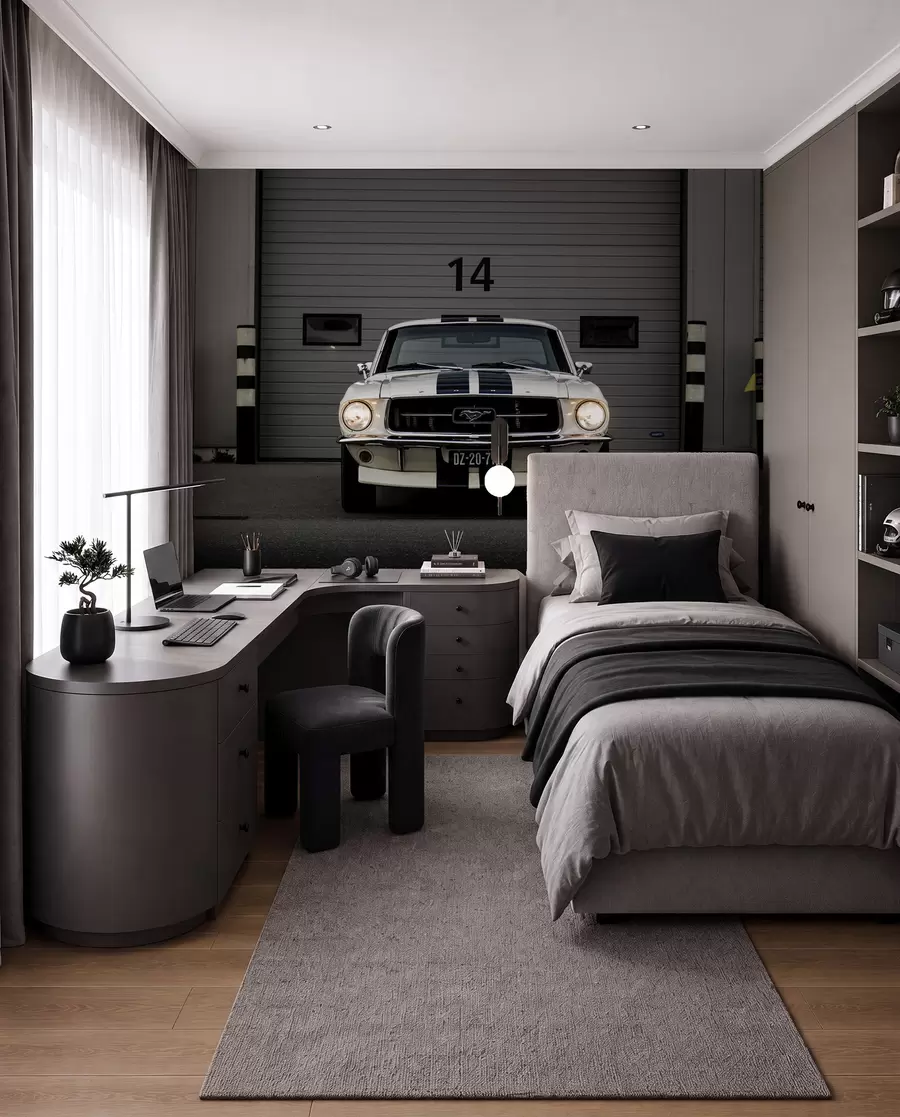 Fotobehang Ford-Mustang uit 1970 u95536
