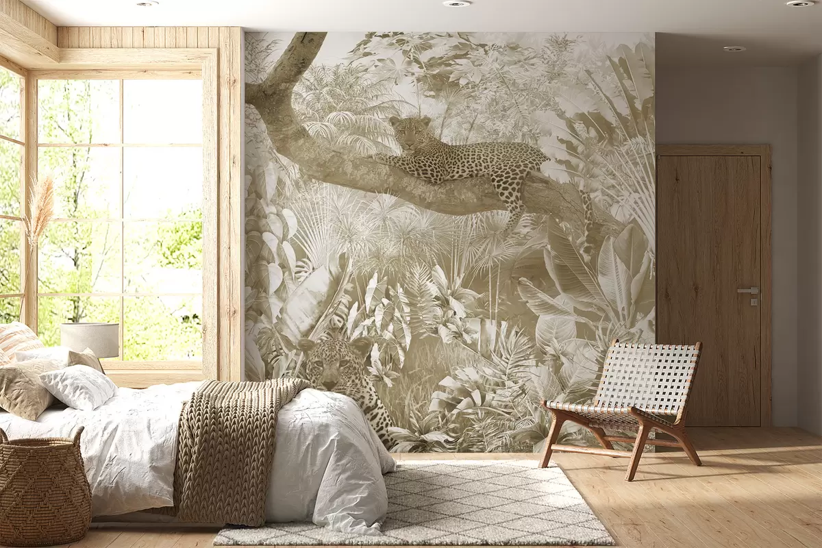 Fotobehang Een grote witte hortensiabloem u94280