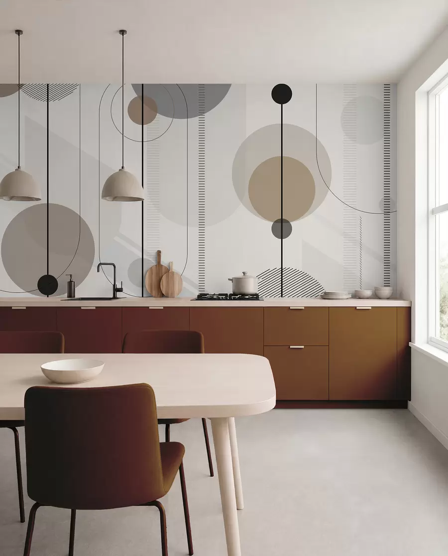 Fotobehang geometrische abstractie u95379