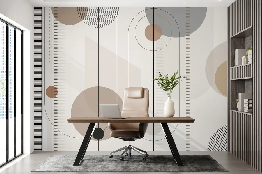 Fotobehang geometrische abstractie u95379