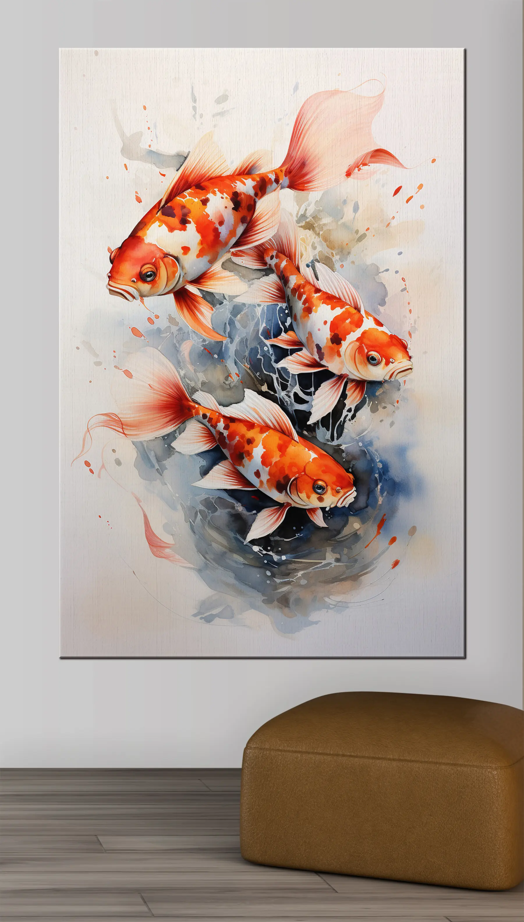  Schilderijen Koi in de vijver s34247