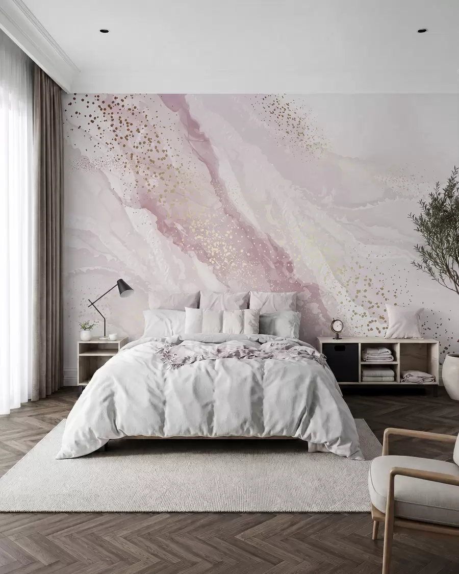 Fotobehang Rozenkwartssluier u95846
