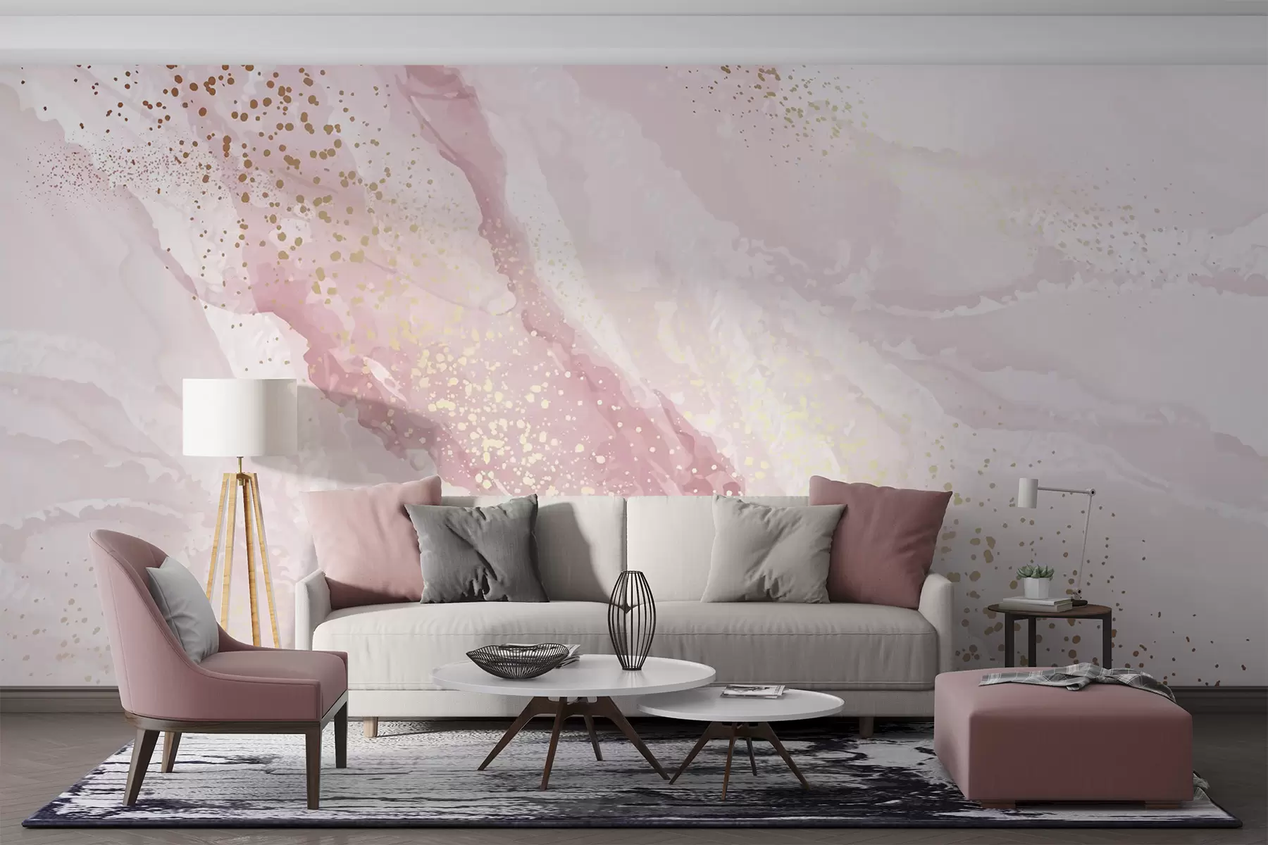 Fotobehang Abstract schilderij, imitatie van het marmeren oppervlak van de steen u95846