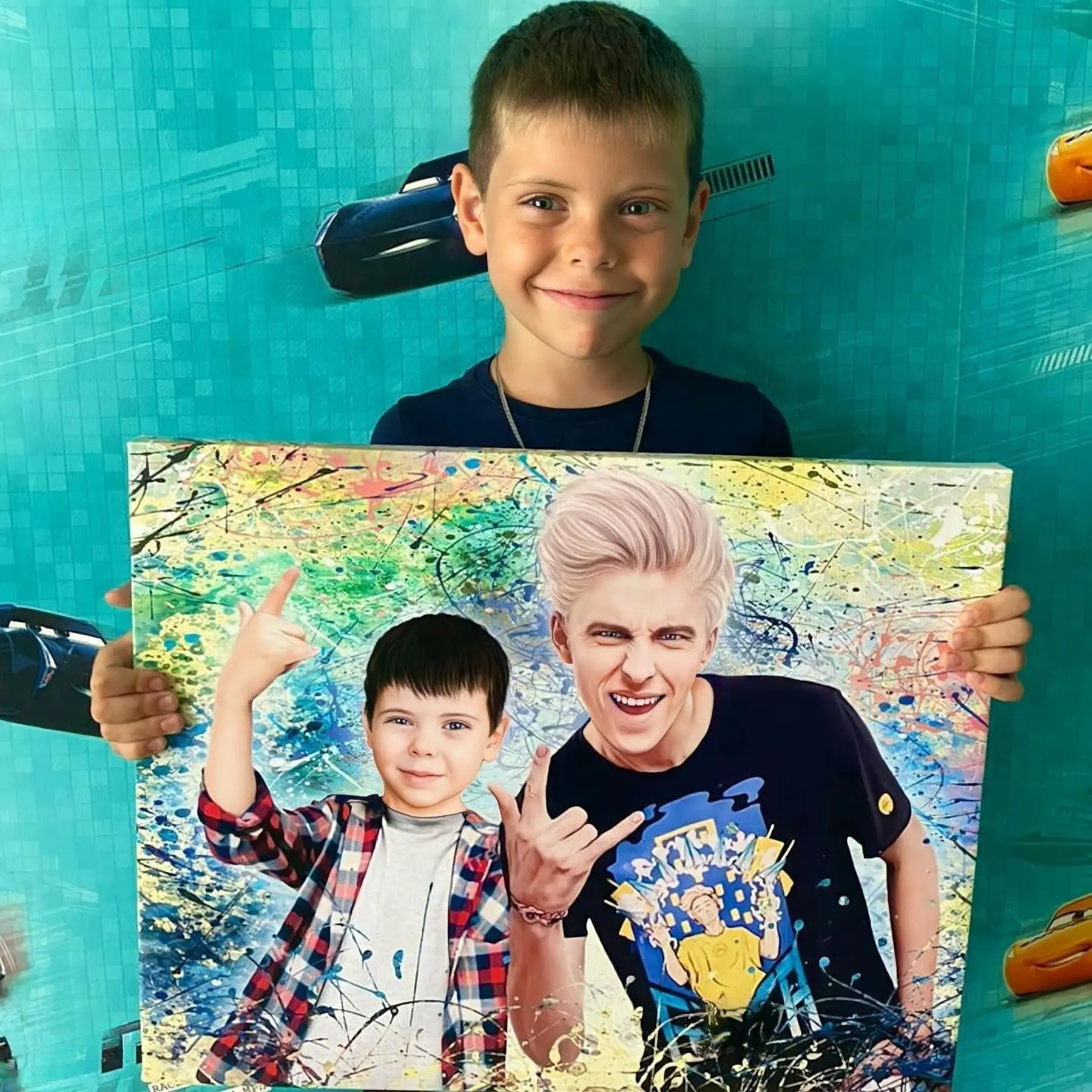  Schilderijen Portret van een foto tot bestelling s34649