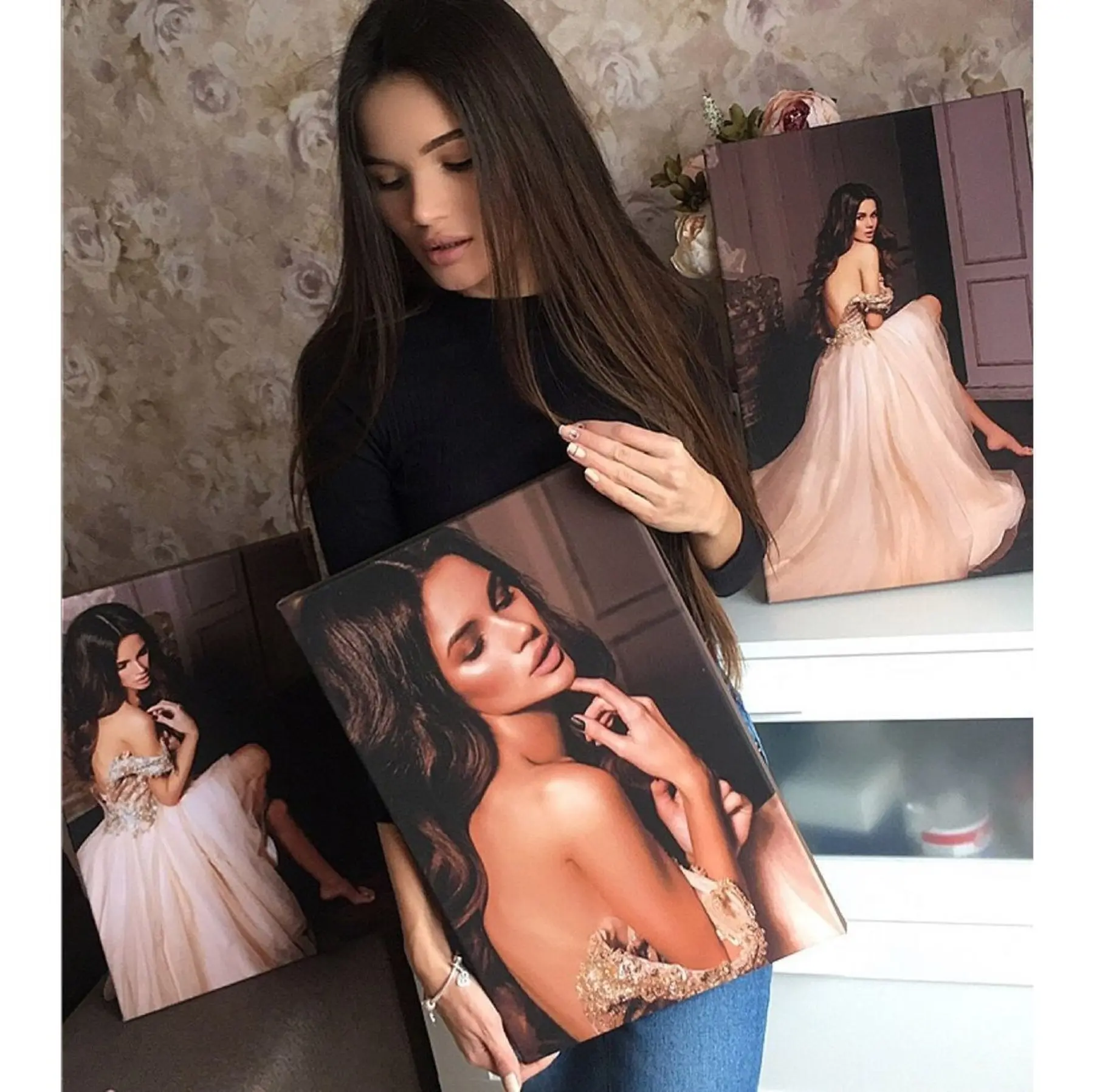  Schilderijen Portret van een foto tot bestelling s34689