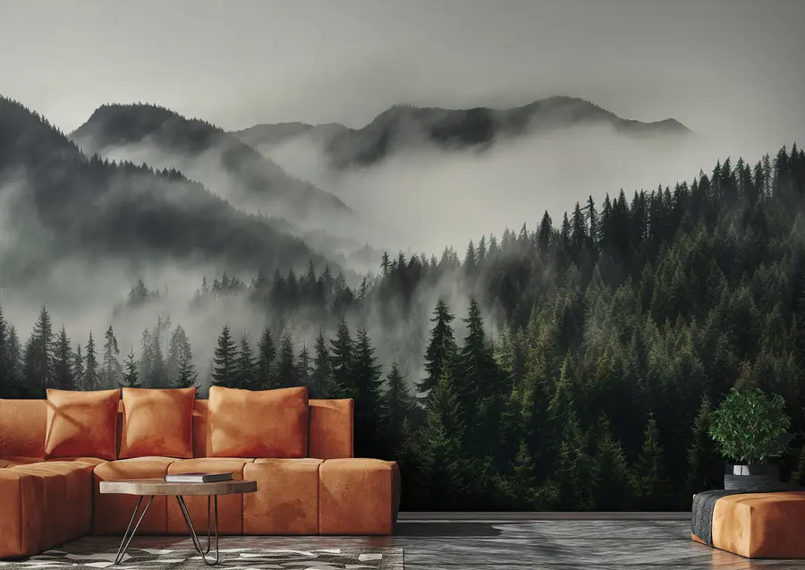 Fotobehang Berglandschap en rust u96027