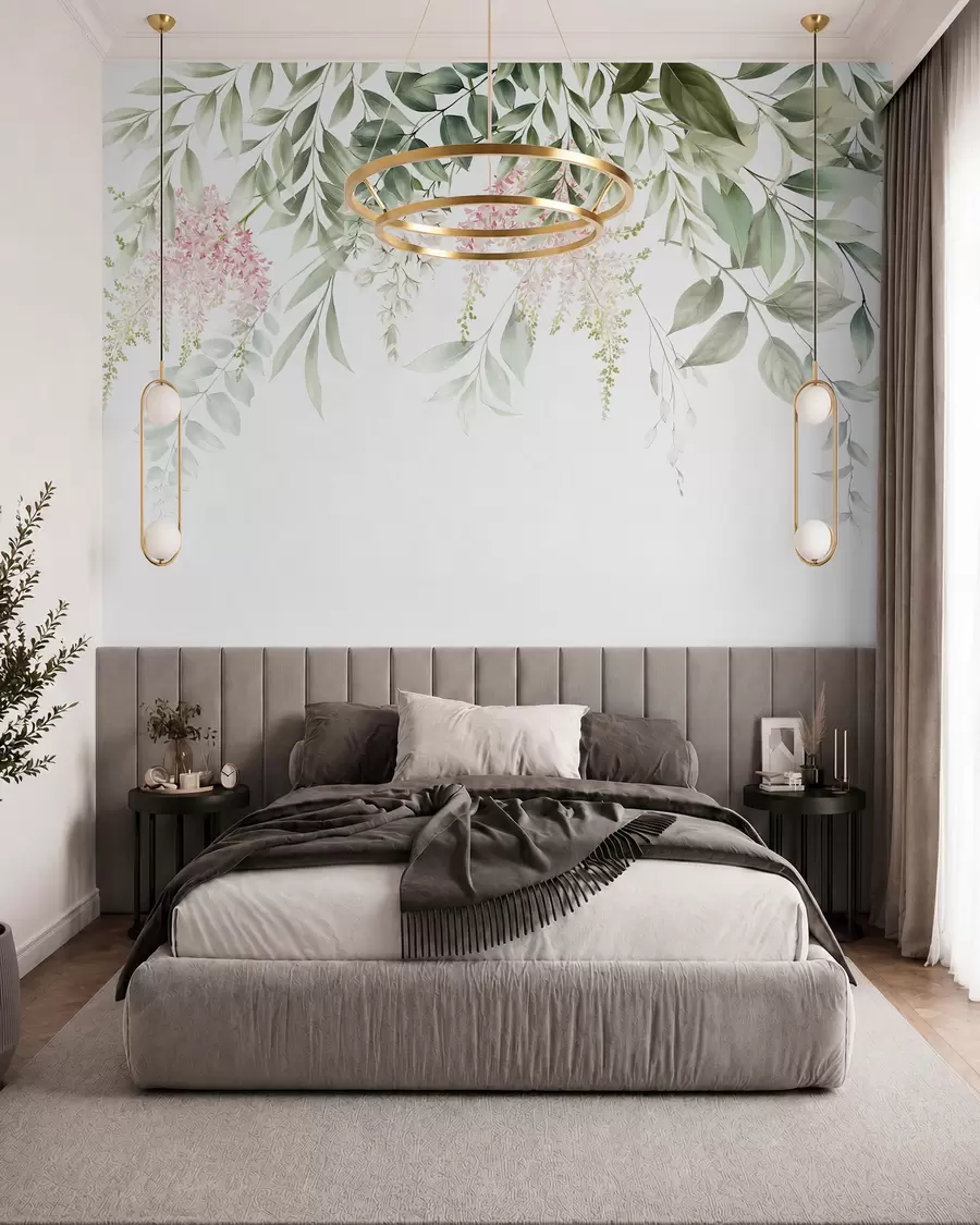 Fotobehang Hangende tuin in de lente u95923