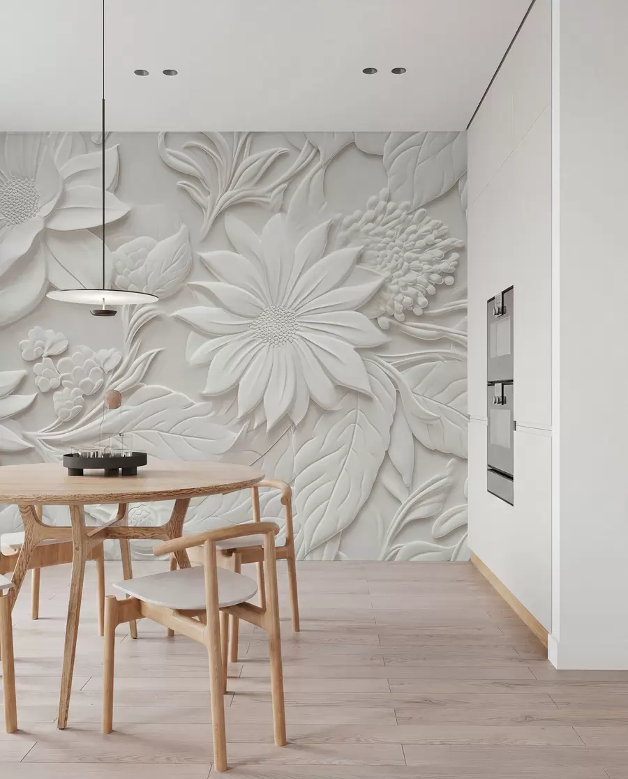 Fotobehang 3-D bloemen u96695