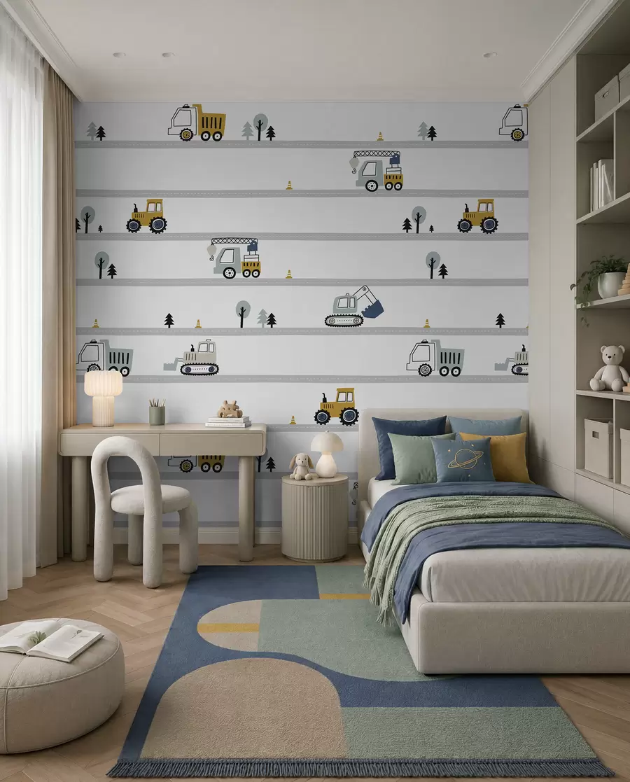 Fotobehang Kleine bouwwegen u96465