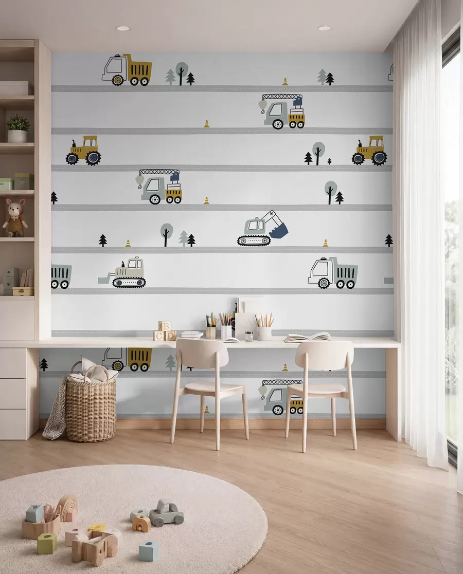 Fotobehang Kleine bouwwegen u96465