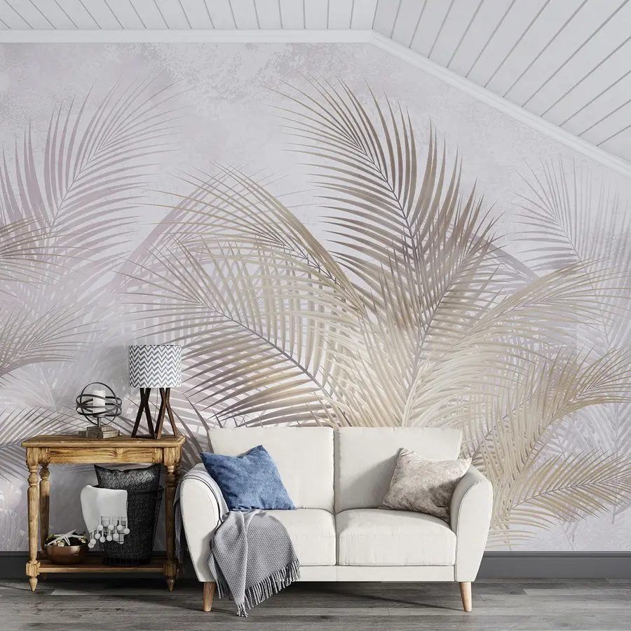 Fotobehang tropische bomen en bladeren u96860