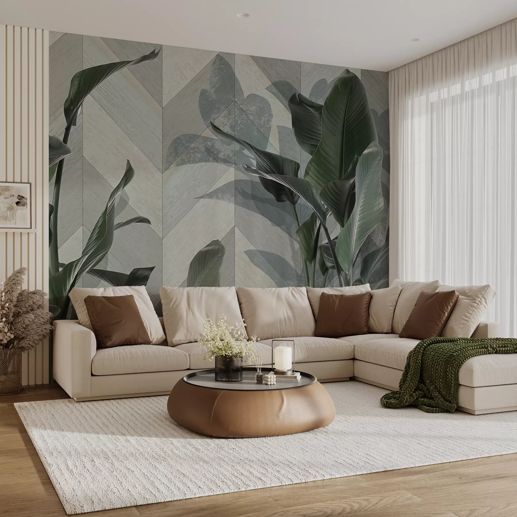 Fotobehang 3D-planten u95367