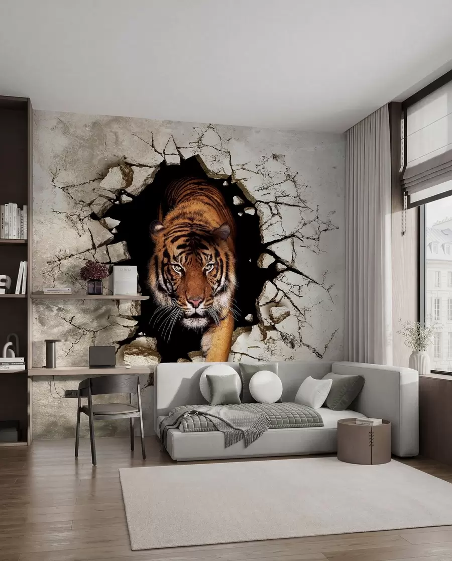 Fotobehang 3D tijger u97031