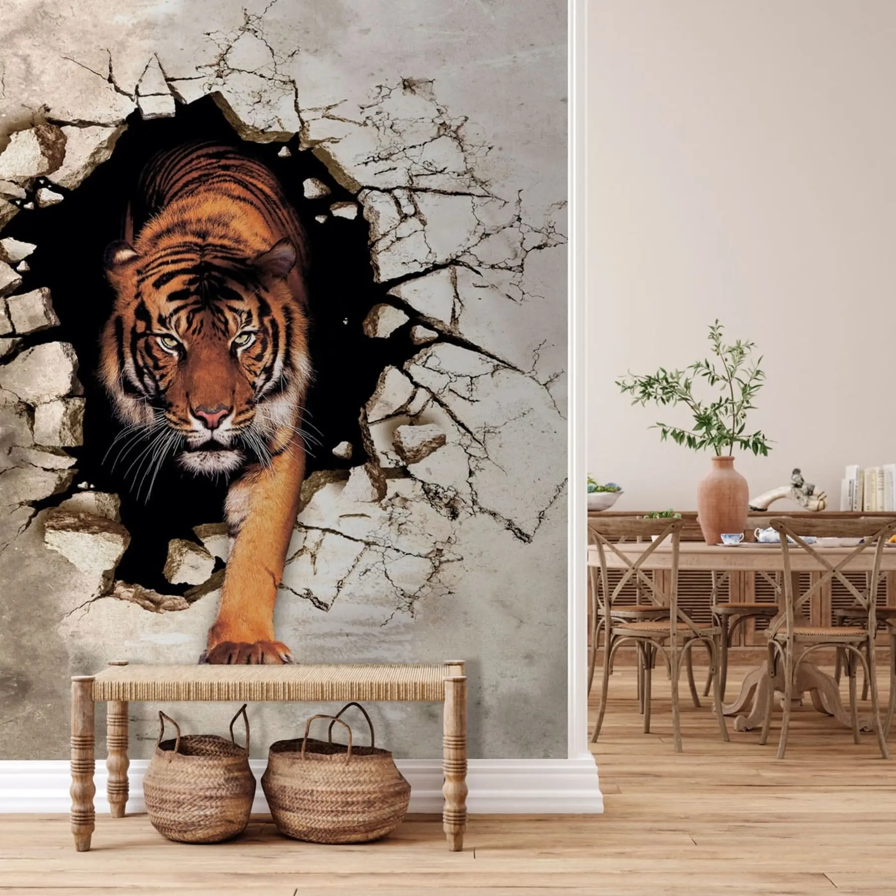 Fotobehang 3D tijger u97031