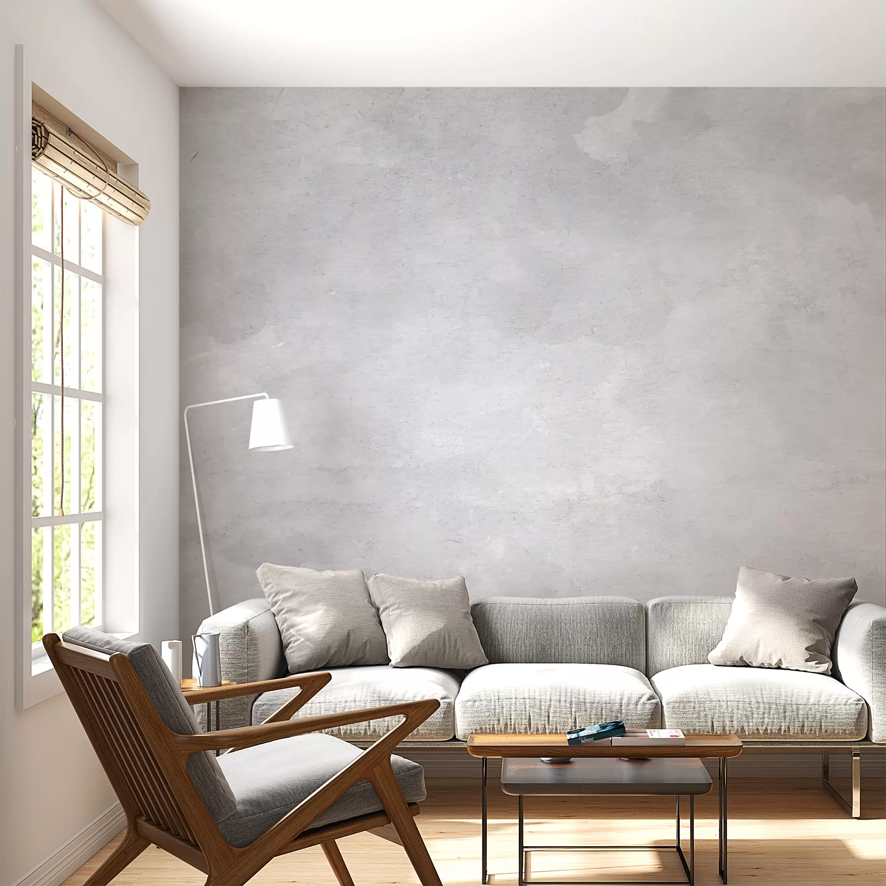 Fotobehang Grijs rokerig beton u97232