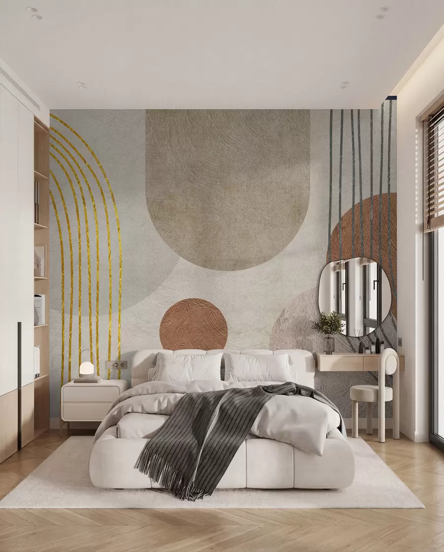 Fotobehang Abstracte bohotekening u97255