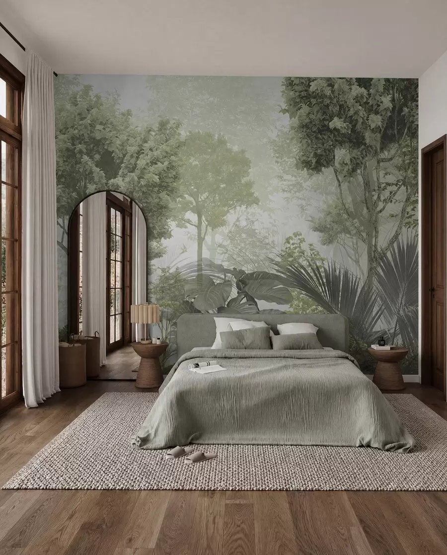 Fotobehang Door de jungle u97409