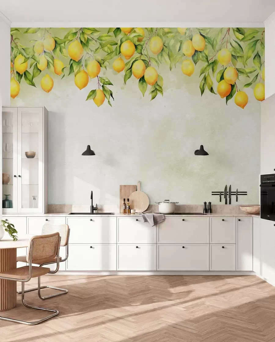 Fotobehang Zachte citroentakken u97595