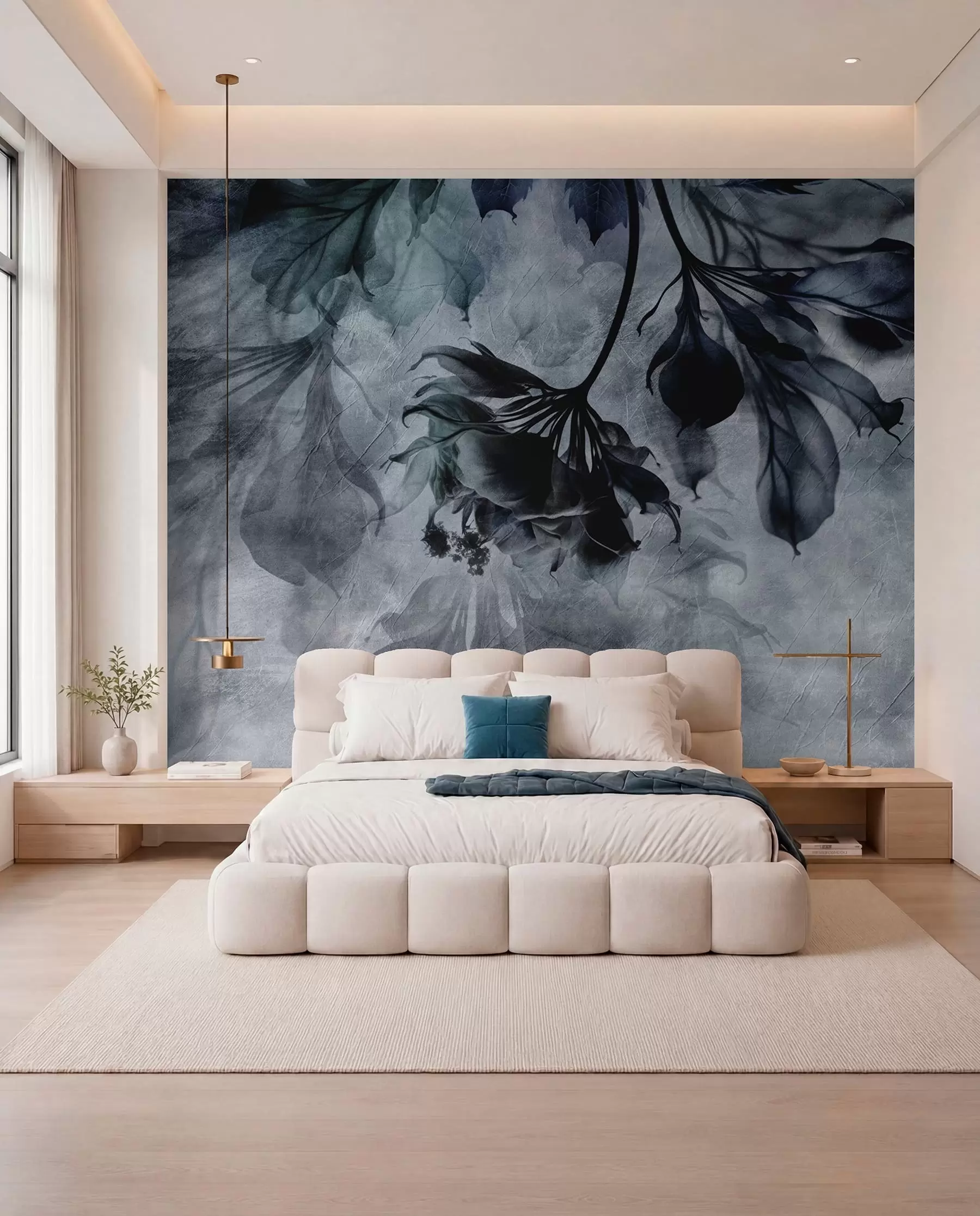 Fotobehang Takken in blauwe schaduw u93927v1