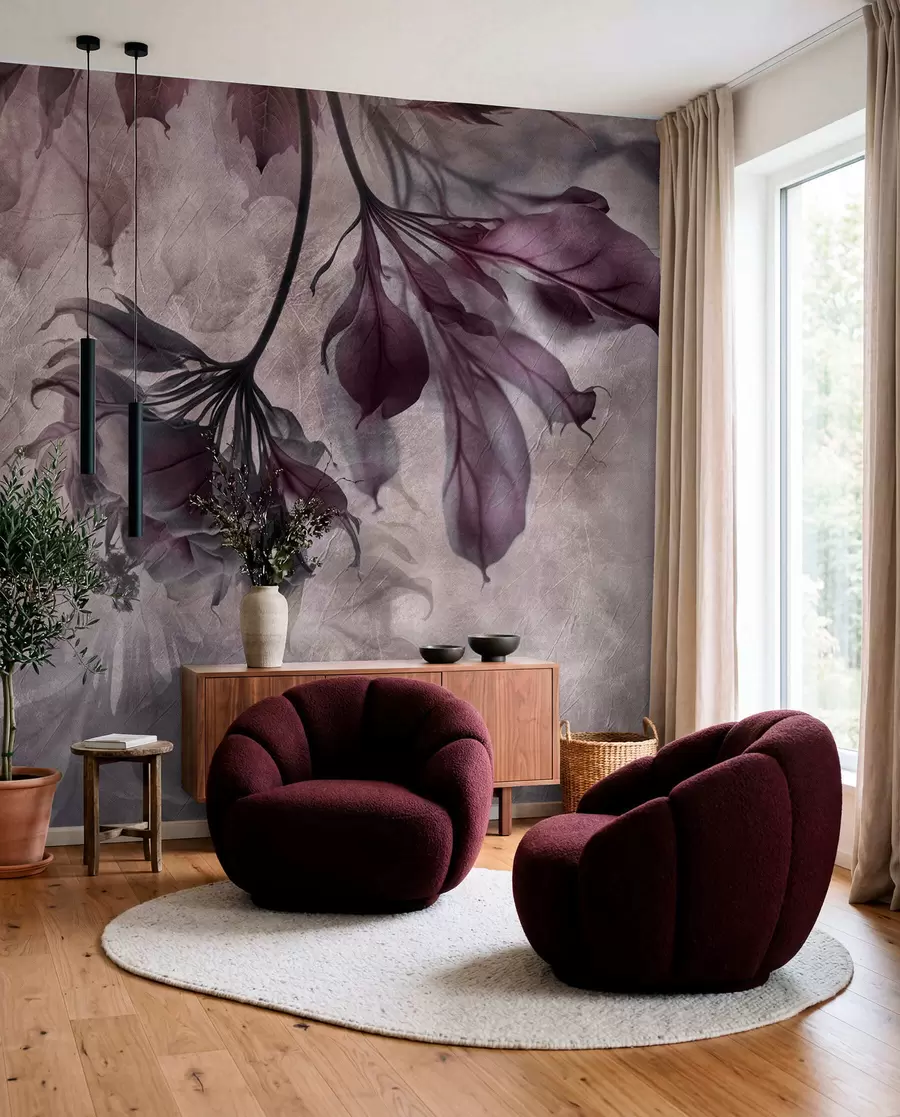 Fotobehang Takken in paarse schaduw u93927v3