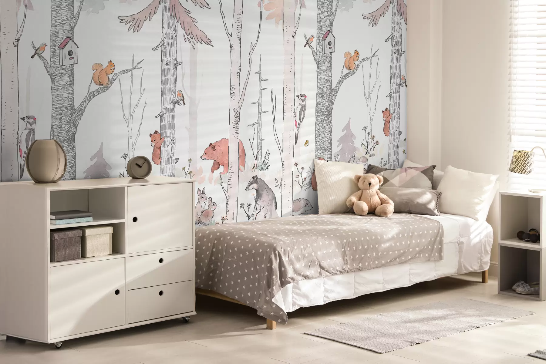 Fotobehang Bosvrienden, grappige dieren u96850