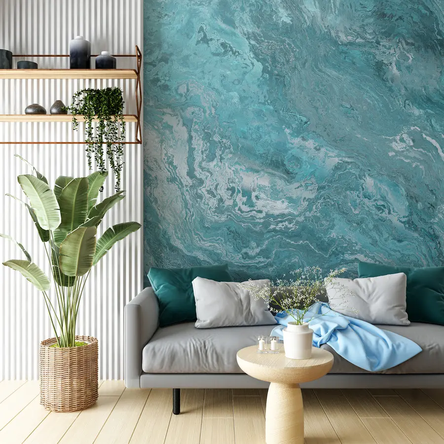 Fotobehang Aquamarijn textuur u96330