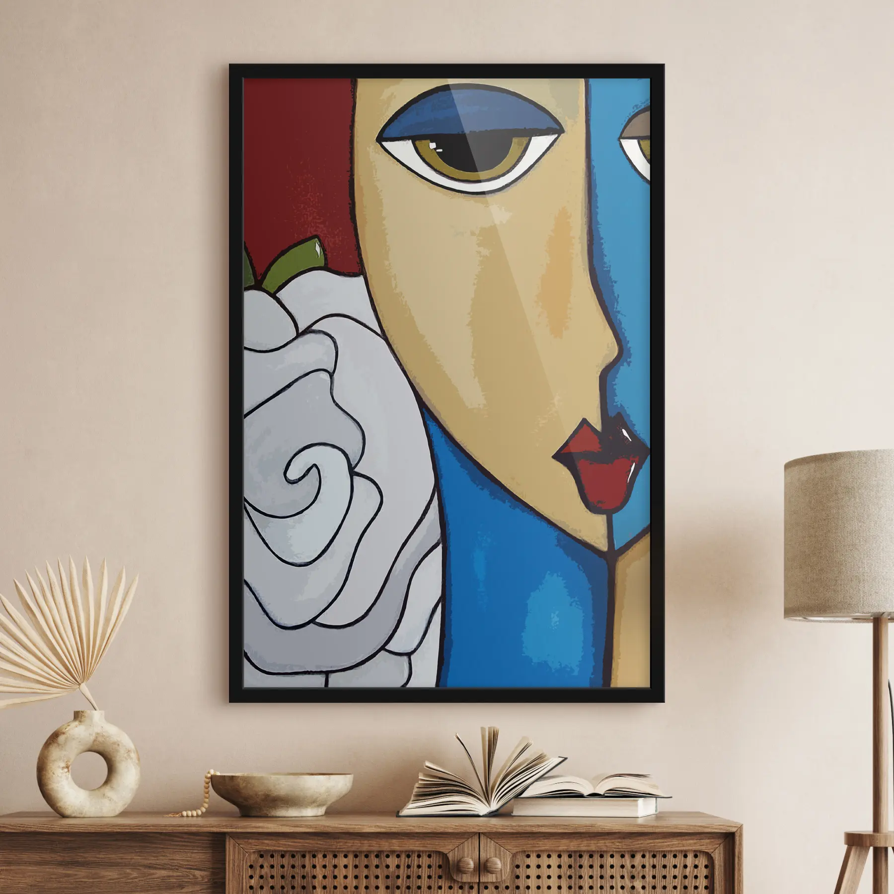 Fotobehang Wangen, neus en kin f03659