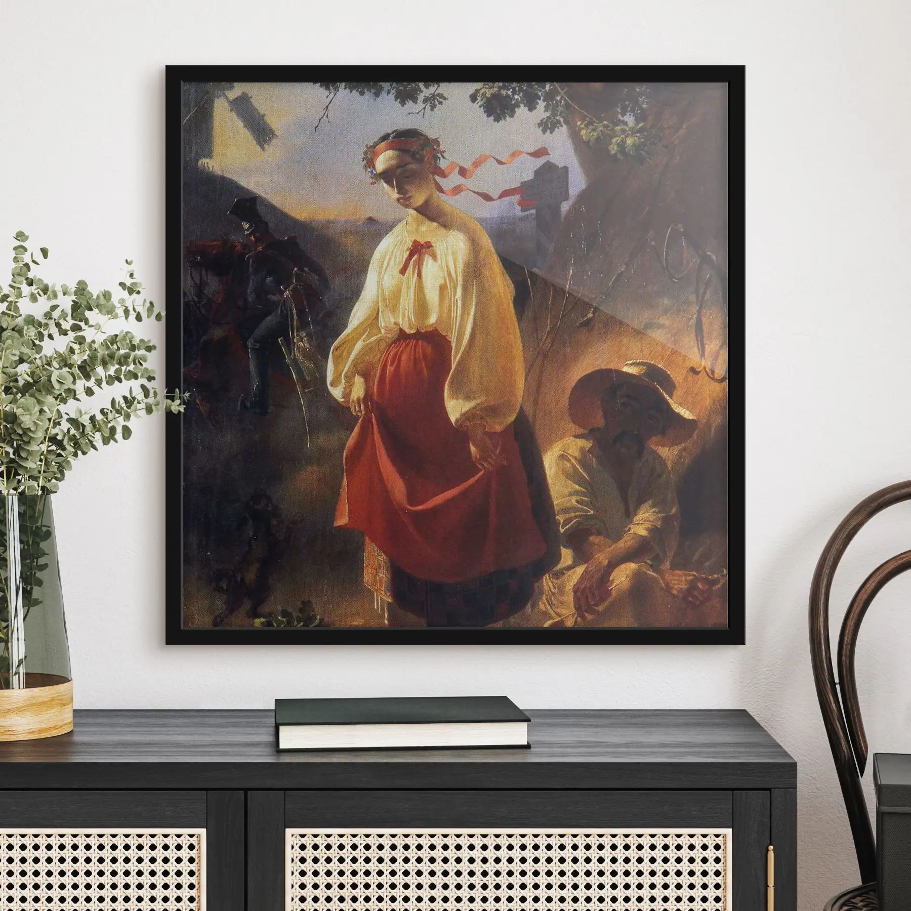 Fotobehang Kunst, schilderen en bomen f15530