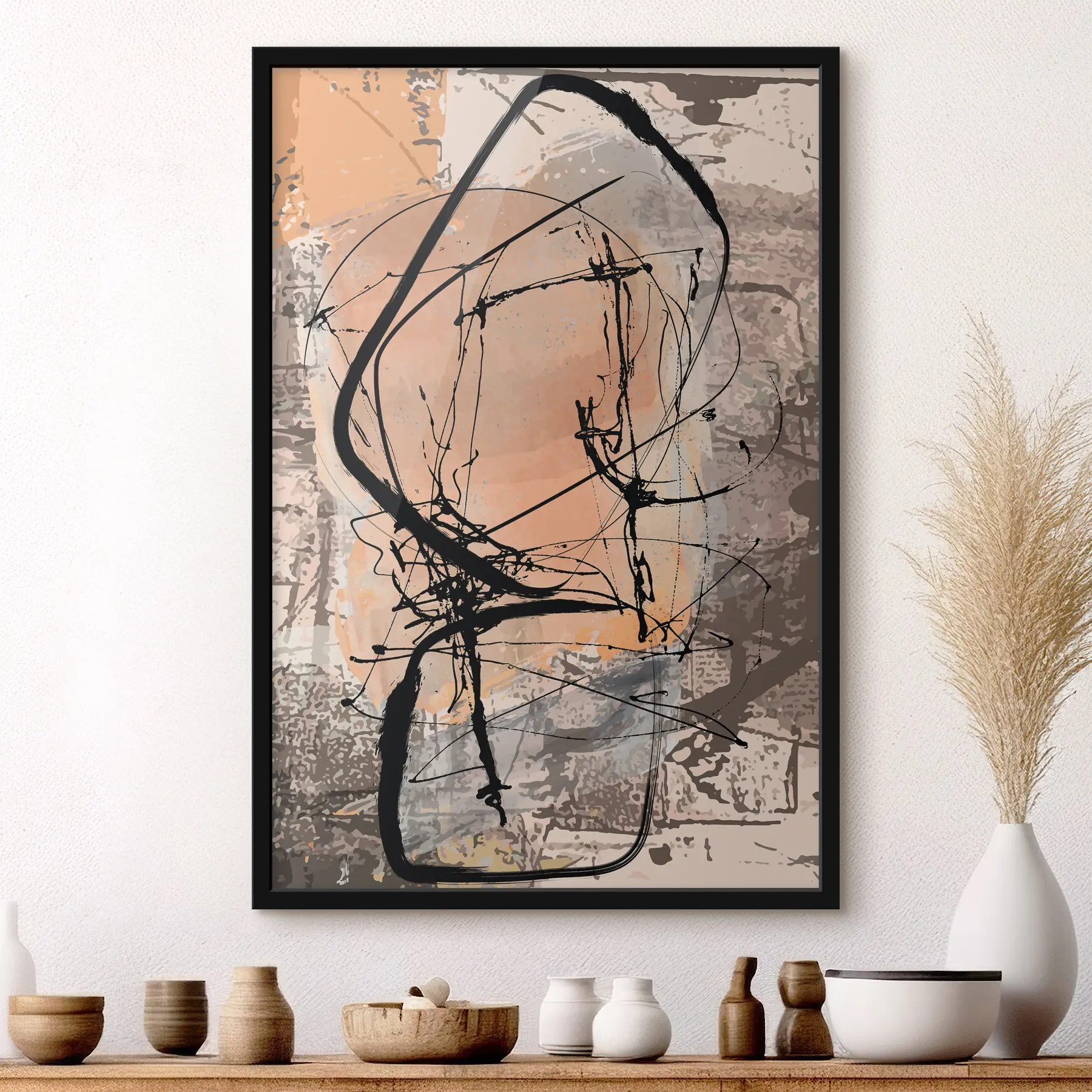 Fotobehang Abstractie, verfvlekken f32424