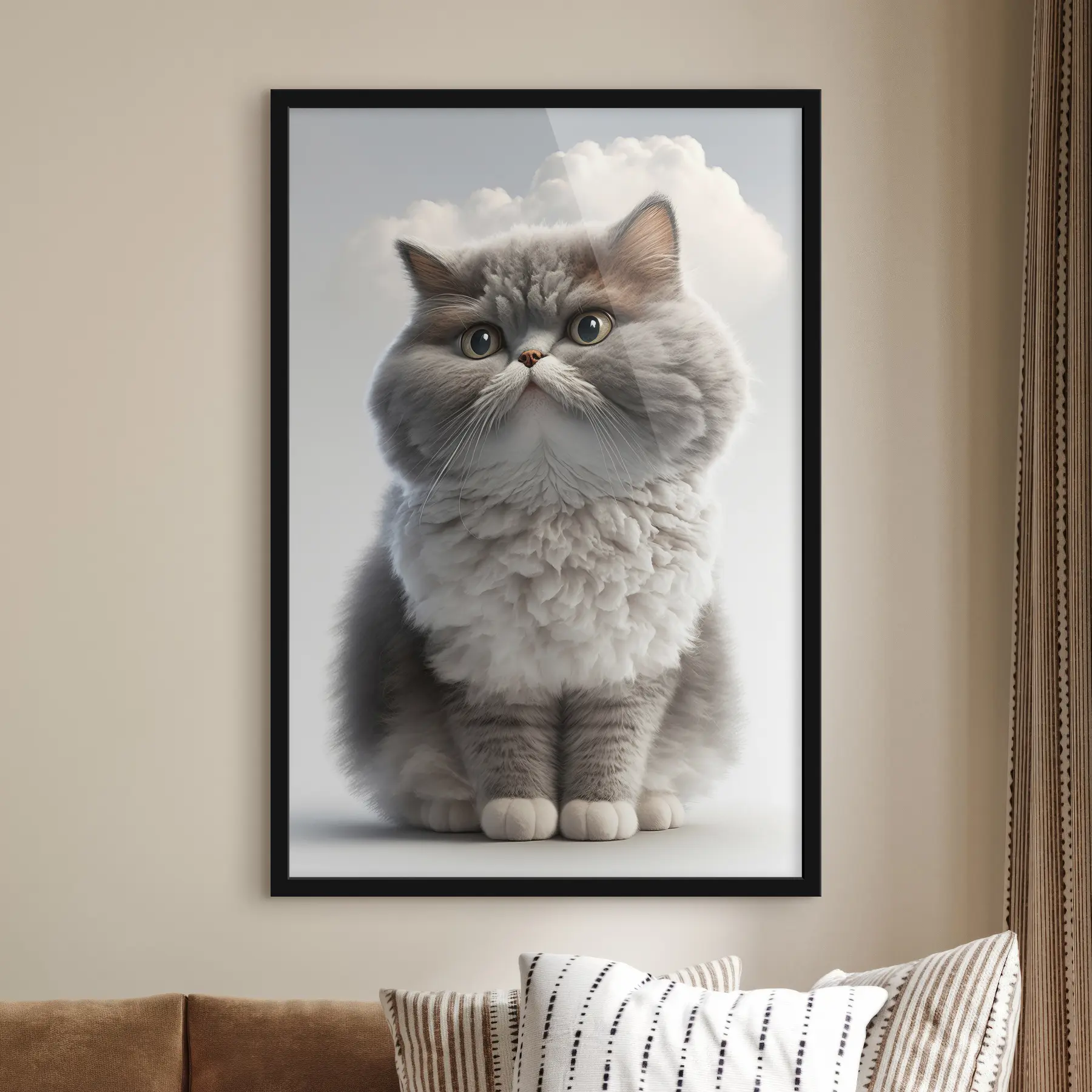 Fotobehang Pluizige kat f32796