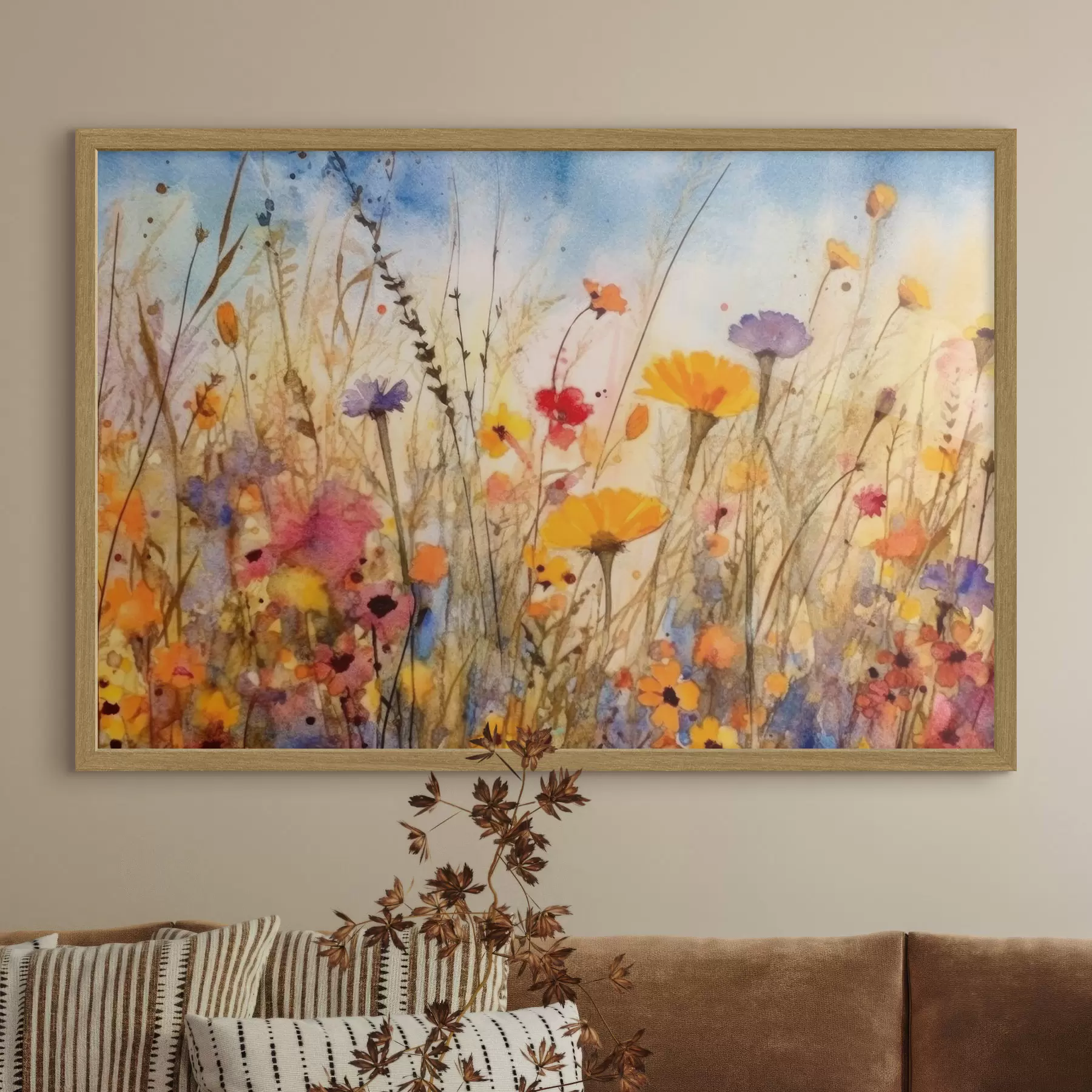 Fotobehang Feest in de weide f33634