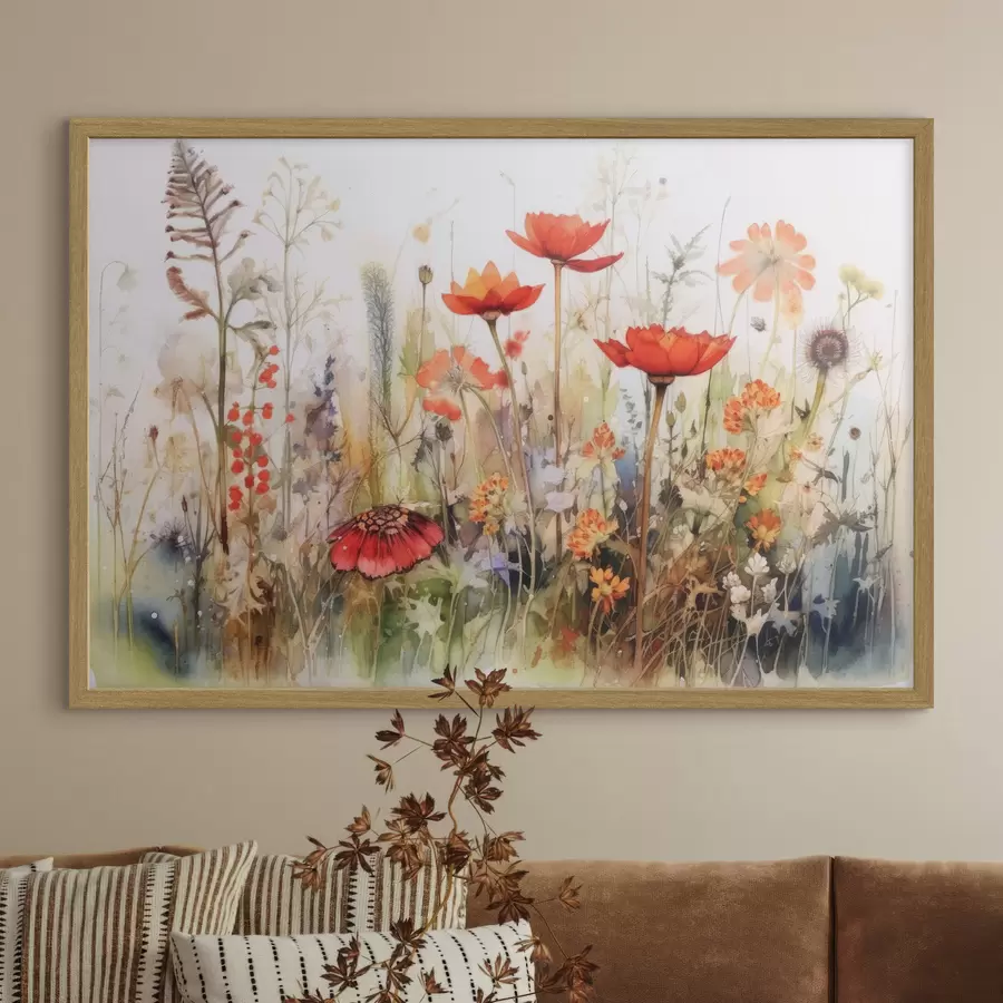 Fotobehang herfsttuin f33675