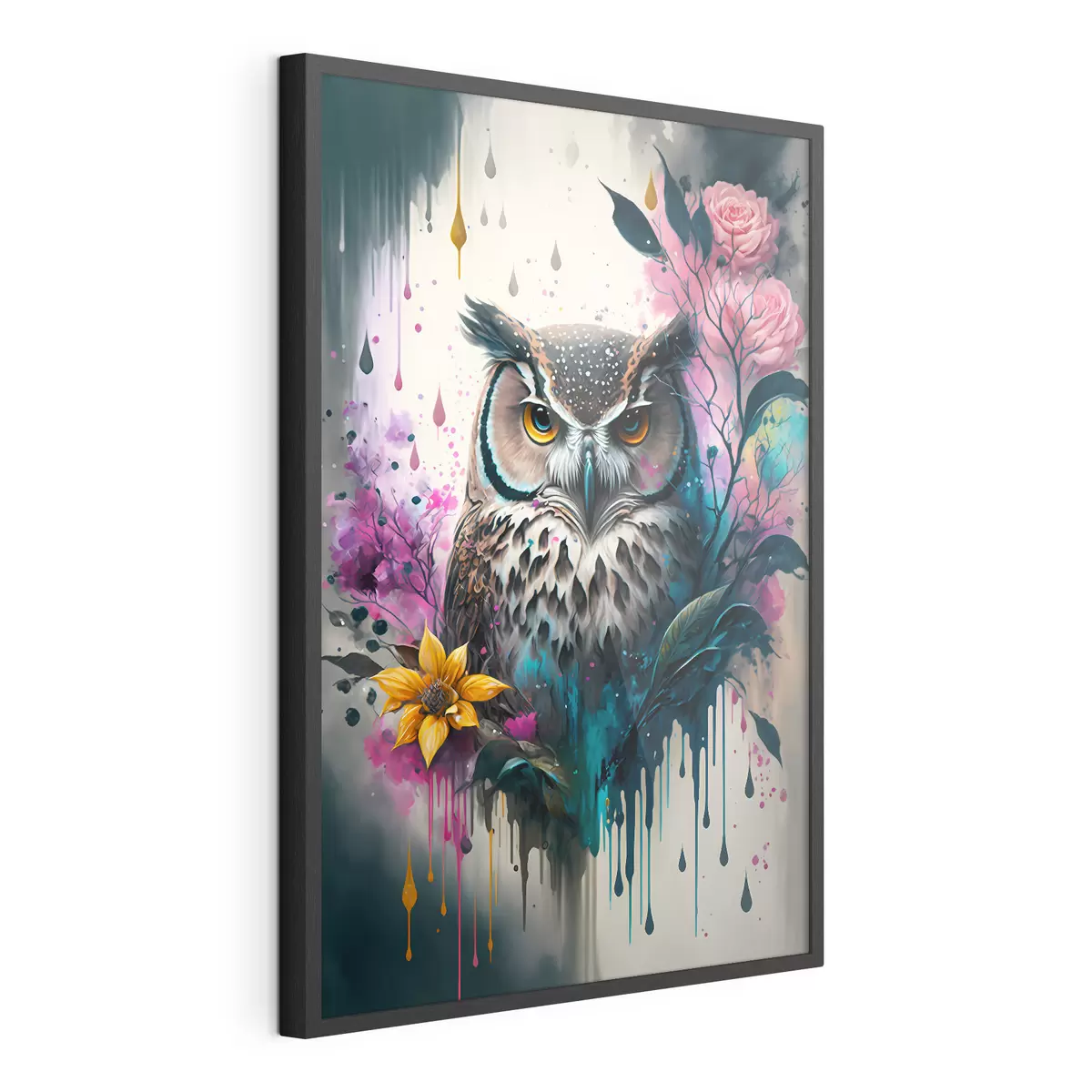 Poster Daguil met bloemen f35348