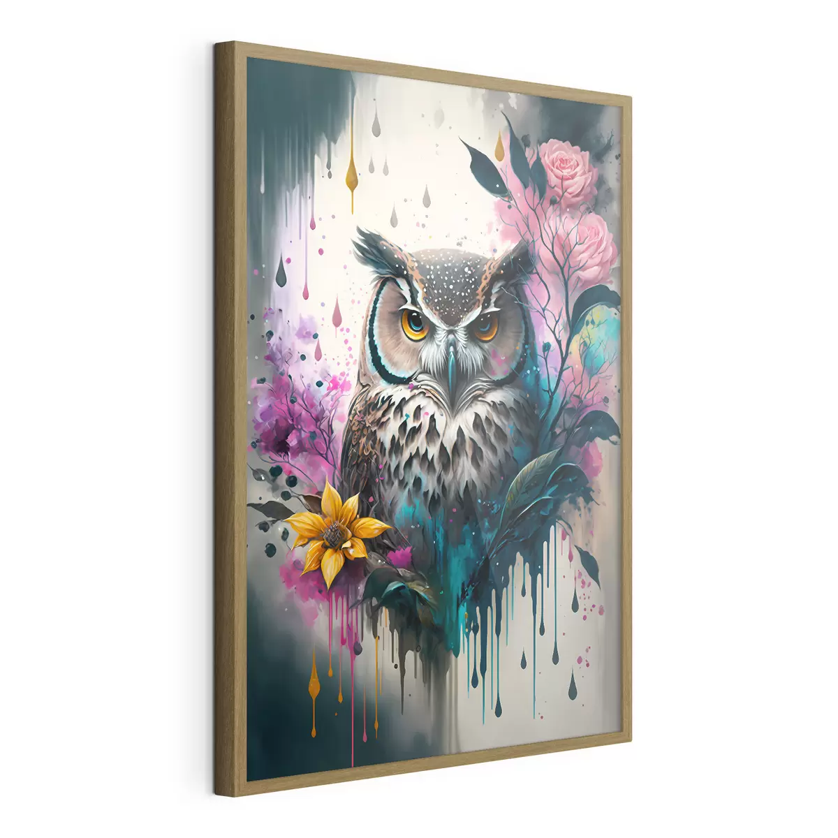 Poster Daguil met bloemen f35348