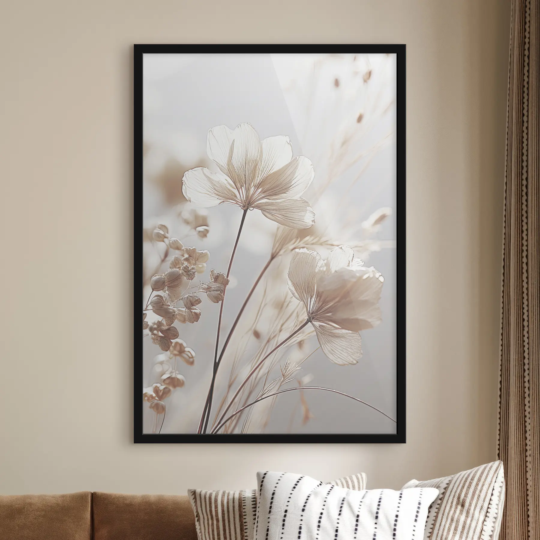 Fotobehang Fijne gedroogde bloemen f35603