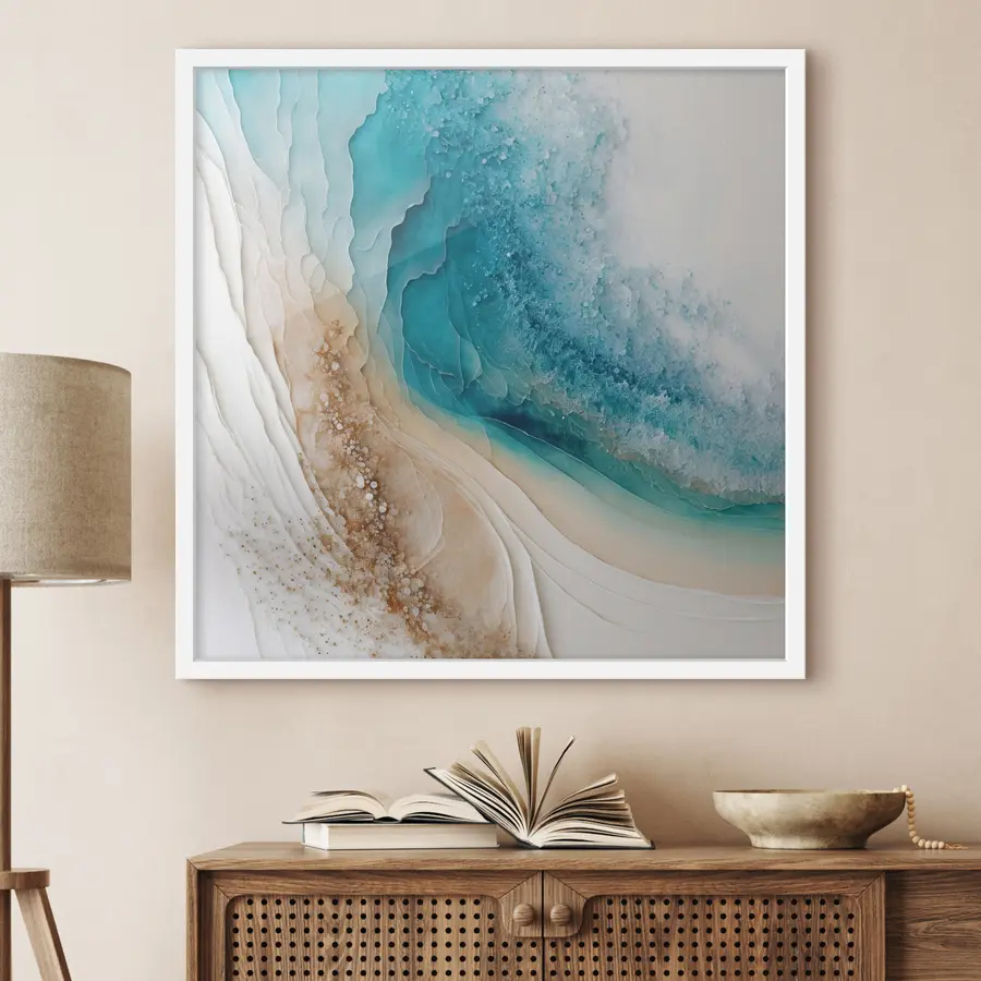 Fotobehang Abstractie strand en oceaan f36029