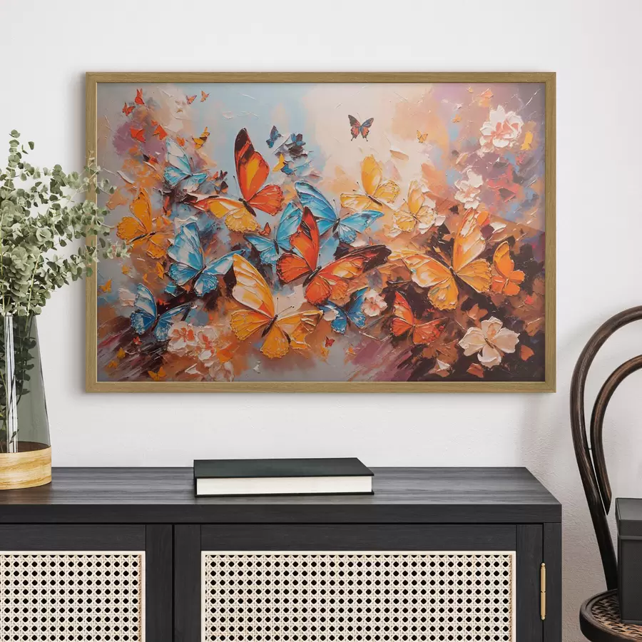 Fotobehang Overzicht van vlinders f35824